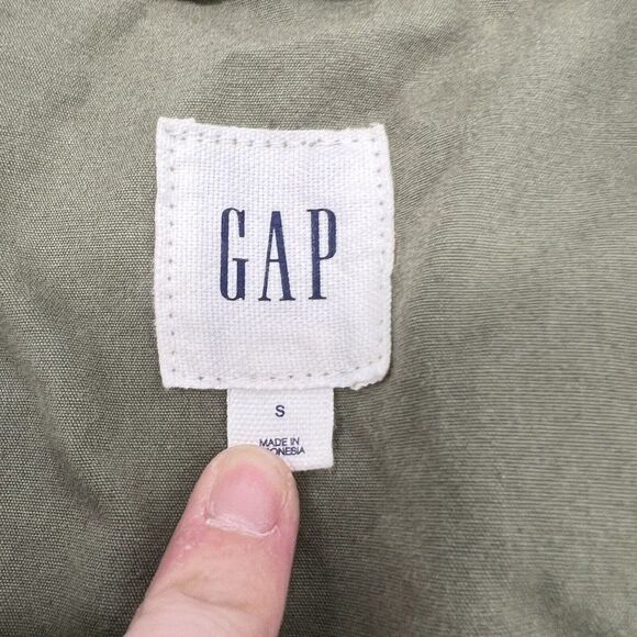 Gap Green Rugged Utility Military Jacket Women's size SMALL - Picture 2 of 5